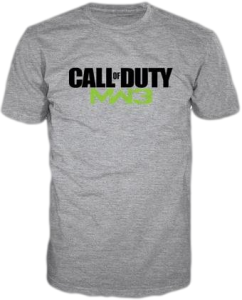 Футболка Call of Duty MW3 Logo Серая (M/XL) (360)