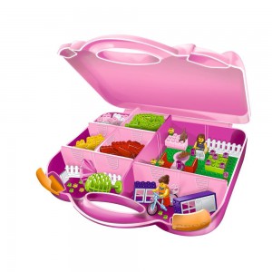 фото Розовый чемоданчик с кубиками LEGO #2