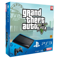 Приставка Sony Playstation 3 Super Slim Bundle (Grand Theft Auto V, 500Gb, CECH-4008C)