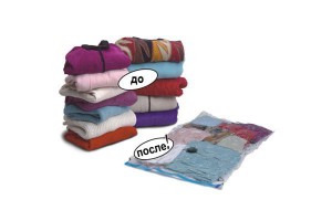 фото Вакуумный пакет для вещей на вешалке 60х90см #5