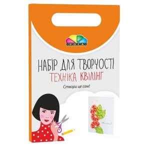 Набор, техника квиллинг, открытка 