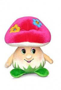 Мягкая игрушка Гриб с цветочками малый