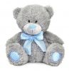 Мягкая игрушка Медведь с голубым бантом малый
