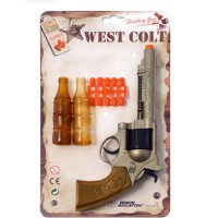 Пистолет West Colt, 8-зарядный с 10 пулями и мишенью