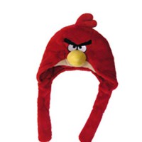 Мягкая игрушка шапка Angry Birds (красная)