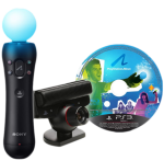 Комплект PS Move Starter Pack (камера, джойстик, диск с демо-играми)