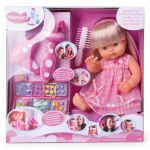 Кукла Ненуко с длинными волосами + набор аксессуаров для волос