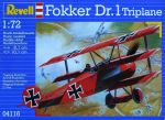 Самолет Revell Fokker DR. 1 Triplane (1917г. Германия) 1:72 (RV04116)