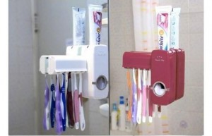 Подарок Дозатор зубной пасты с держателем для щеток