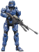 фигурка Halo 4 Series 1: Blue Spartan Warrior Action Figure (587)