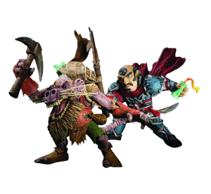 фигурка World of Warcraft: Gnome Rogue Brink Snaggle vs Kobold Miner Snaggle Figures (комплект) (186)