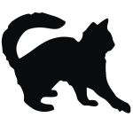 Подарок Интерьерная наклейка для мела Кот Обормот большой