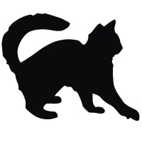 Подарок Интерьерная наклейка для мела Кот Обормот большой