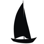 Подарок Интерьерная наклейка для мела Кораблик