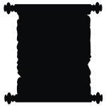 Подарок Интерьерная наклейка для мела Папирус большая