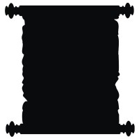 Подарок Интерьерная наклейка для мела Папирус большая