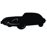 Подарок Интерьерная наклейка для мела Ретро Ягуар