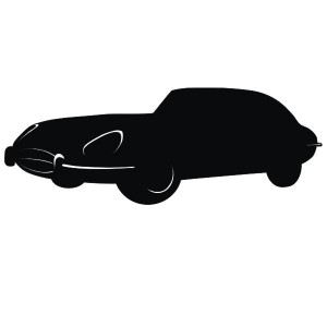 Подарок Интерьерная наклейка для мела Ретро Ягуар