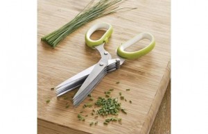 фото Ножницы для зелени с фигурной ручкой (+щеточка для лезвий) #2