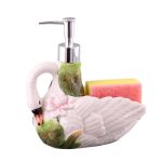 Подарок Дозатор для мыла с подставкой Лебедь