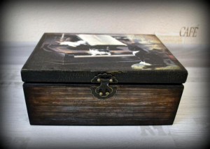 фото Чайная шкатулка Ретро Коты #3