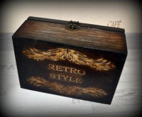 Подарок Чайная шкатулка Ретро Коты