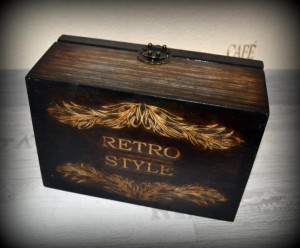 Подарок Чайная шкатулка Ретро Коты