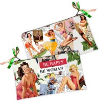 Подарок Косметичка-кошелек Be happy- Be woman