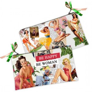 Подарок Косметичка-кошелек Be happy- Be woman