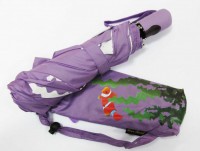 Подарок Зонт Антишторм меняющий цвет Рыбка