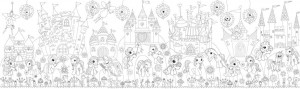 Подарок Обои-раскраски 'Пони' (60 х 200 см)