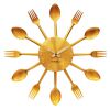 Подарок Настенные часы Вилки-Ложки Golden Fork