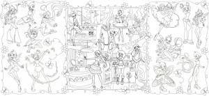 Подарок Обои-раскраски 'Принцессы Винкс' (60 х 130 см)
