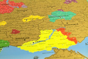 Подарок Скретч - карта Украины Gold + 4 карты в подарок scratch map