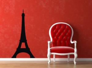 фото Интерьерная наклейка для мела Эйфелева Башня #3