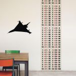 фото Интерьерная наклейка для мела Истребитель #3