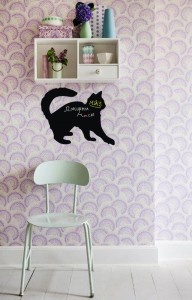 фото Интерьерная наклейка для мела Кот Обормот большой #3