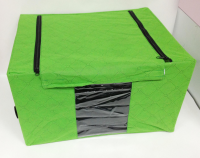 Подарок Короб- органайзер для одежды на молниях с ручками Green