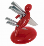 Подарок Набор ножей на подставке Кукла Вуду