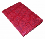 Подарок Обложка на автодокументы 'Розовый крокодил'