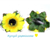 Подарок Заколка для волос Подсолнух