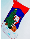Подарок Новогодний носок Дед Мороз
