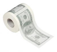 Подарок Туалетная бумага 100 долларов