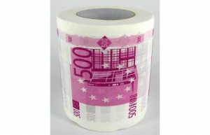 Подарок Туалетная бумага 500 ЕВРО