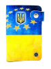 Подарок Кожаная кредитница на кнопке Украина