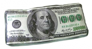 Подарок Подушка Миллион Долларов с кармашком