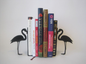 Подарок Интерьерный книгодержатель Фламинго