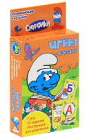 Книга Смурфики. Игры с буквами (Развив. карточки)