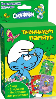Книга Смурфики. Тренируем память (Развив. карточки)