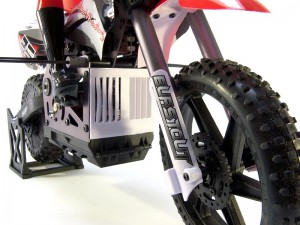 фото Мотоцикл на радиоуправлении Himoto Burstout MX400 Brushed, красный (MX400r) #2